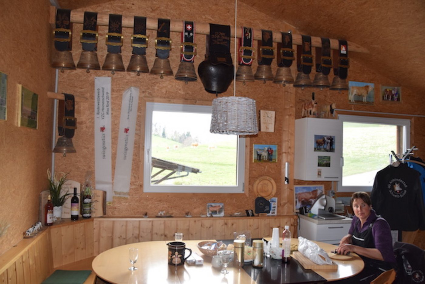 Im Züchterstübli, direkt oben dem Stall, habe man schon etliche Fest gefeiert..