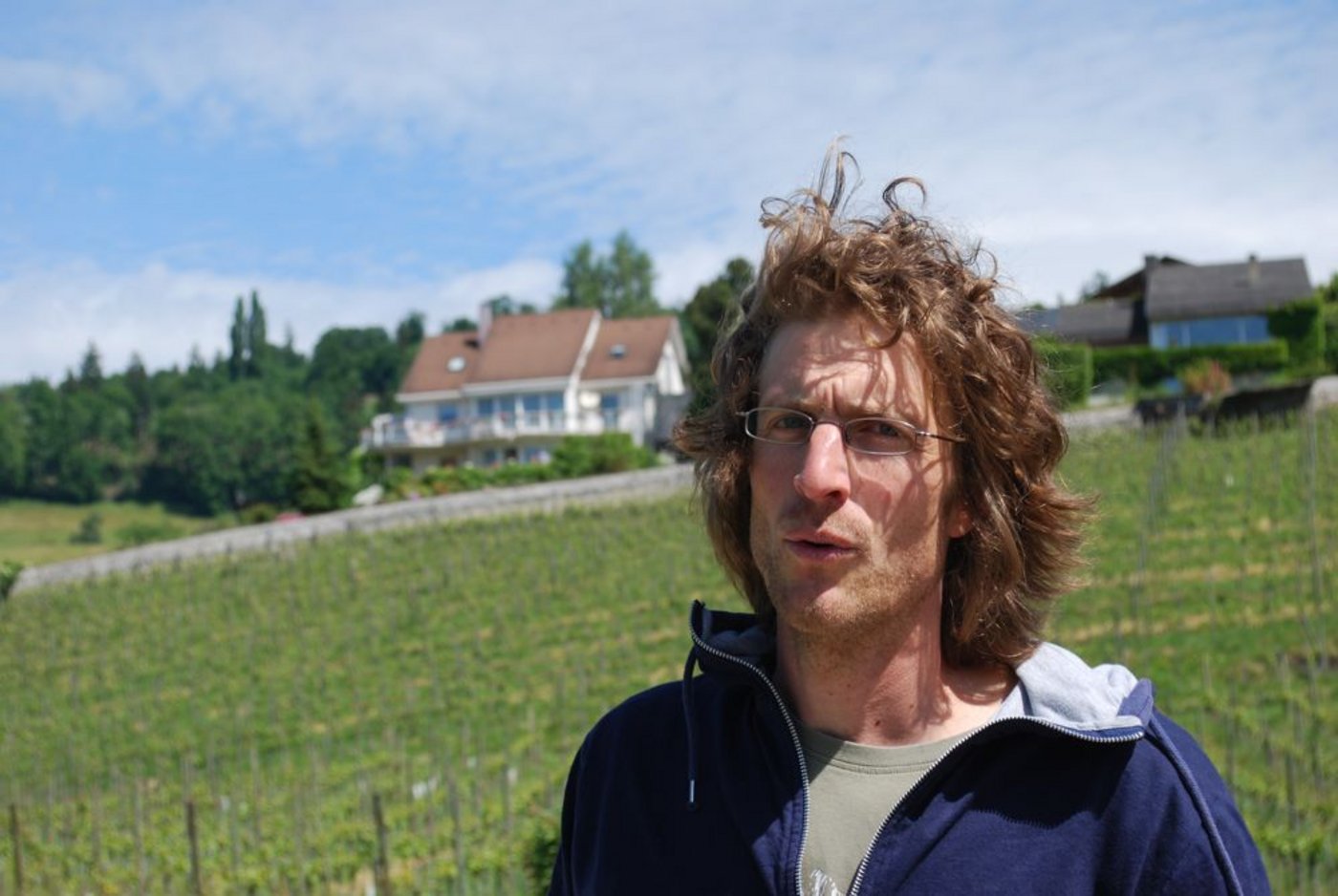 Biobauer Andreas Lanz, auf dessen Betrieb ein Monitoring durchgeführt wird. 