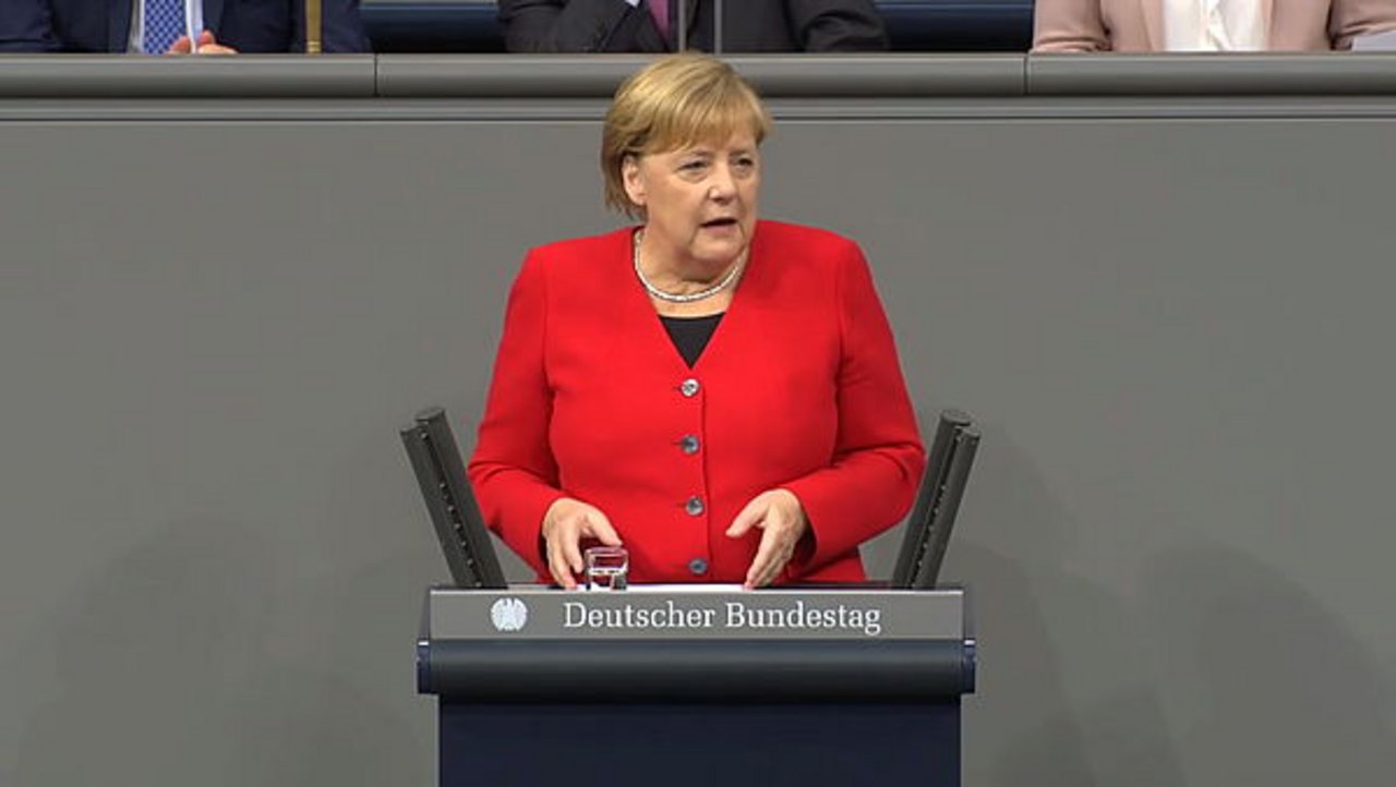 Man dürfe keinen Zweifel daran lassen, „dass wir heimische Lebensmittel wollen und eine starke Landwirtschaft“, so Angela Merkel. (Bild Deutscher Bundestag)