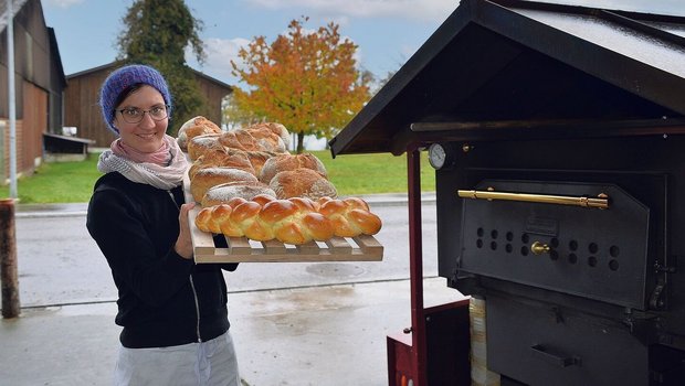 Im Herbst konnte Jud Im Herbst konnte Judith Kunz noch ganze Tablare voller verschiedener Brote stemmen. Nun lässt sie es etwas geruhsamer angehen, da im Frühling ihr erstes Kind zur Welt kommt.