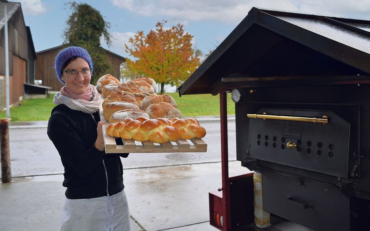 Im Herbst konnte Judith Kunz noch ganze Tablare voller verschiedener Brote stemmen. Nun lässt sie es etwas geruhsamer angehen, da im Frühling ihr erstes Kind zur Welt kommt.