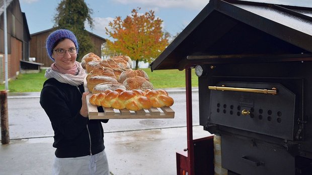 Im Herbst konnte Jud Im Herbst konnte Judith Kunz noch ganze Tablare voller verschiedener Brote stemmen. Nun lässt sie es etwas geruhsamer angehen, da im Frühling ihr erstes Kind zur Welt kommt.