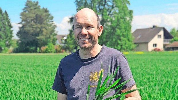 Tobias Daepp arbeitet auf dem elterlichen gemischten Betrieb mit. Sein Vater sei auch sehr motiviert für die teilflächenspezifische Düngung.