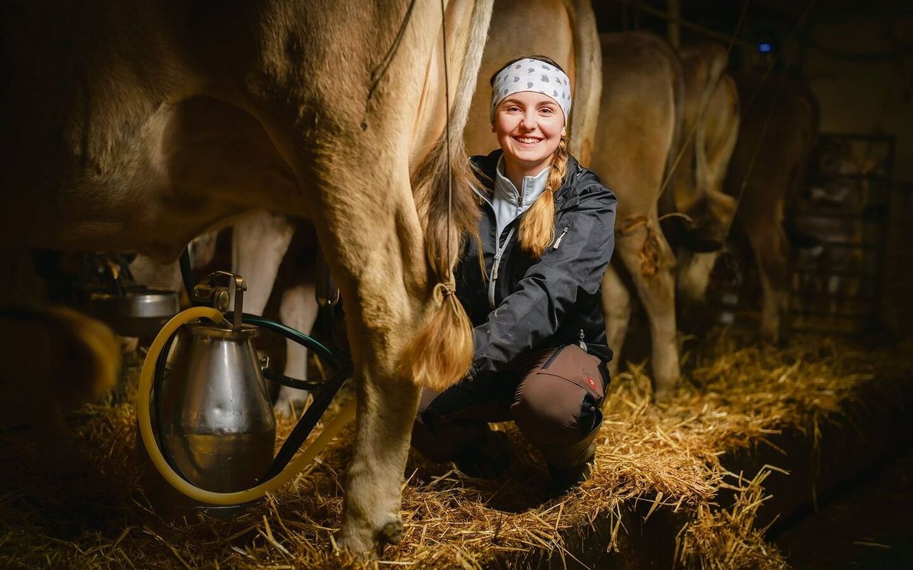 Alessia Sonderegger ist mit Braunvieh aufgewachsen. Umso mehr freue es sie, die Rasse nun vertreten zu dürfen, sagt sie.