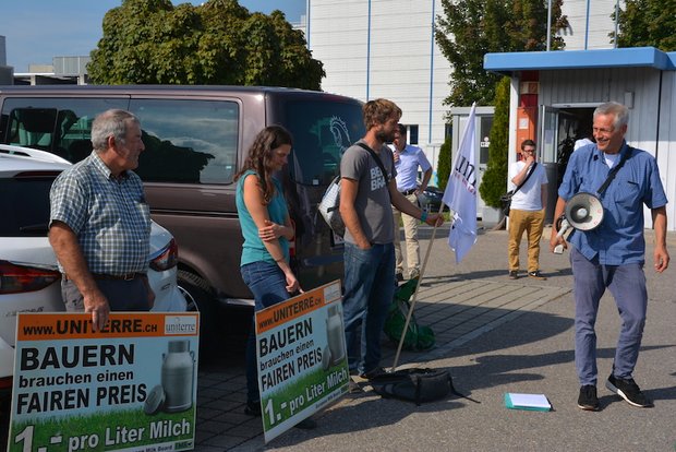 Rudi Berli von Uniterre: "An die drei Rappen hält sich faktisch niemand". (Bilder Franziska Jurt / BauZ)