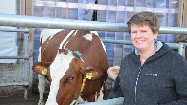 In den jährlichen Familienferien auf einem freiburgischen Bauernhof lernte Rebecca Müller die Landwirtschaft kennen. „Ich war den ganzen Tag beim Bauer und durfte mithelfen beim Kühe anrüsten.“ (Bild und Video ms)