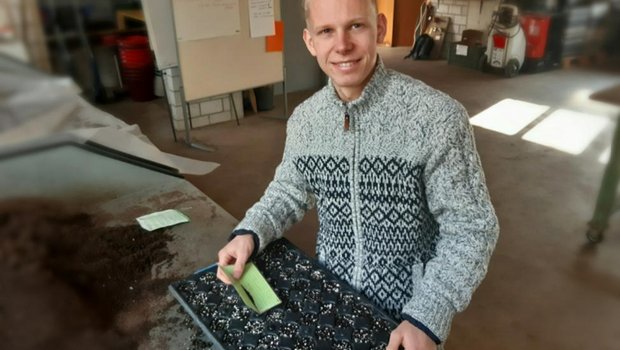 David Leuthard ist im zweiten Lehrjahr als Zierpflanzengärtner bei der Gartenbauschule Hünibach. (Bild David Leuthard)