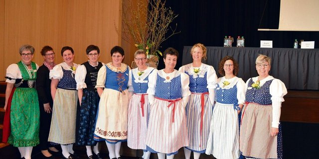 Die Vorstandsfrauen des Bäuerinnenverbands St. Gallen führten ihre Hauptversammlung in Mels durch.
