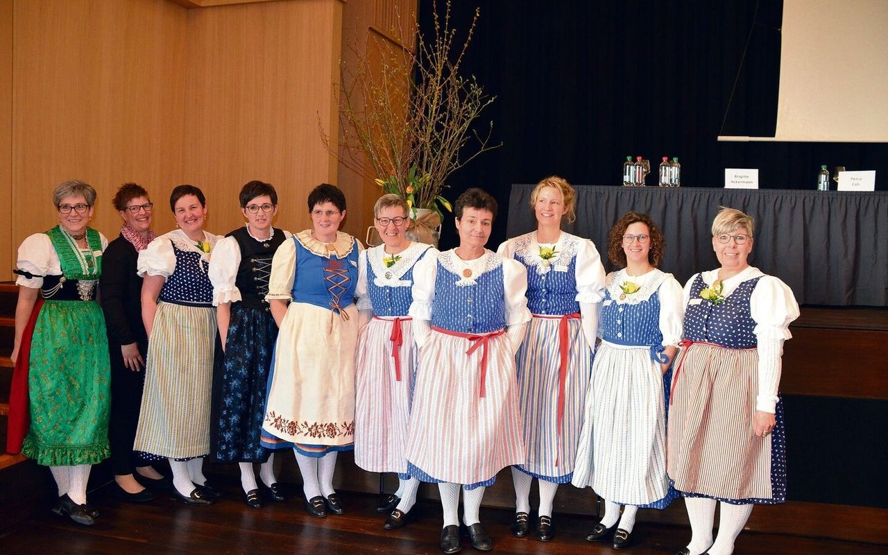 Die Vorstandsfrauen des Bäuerinnenverbands St. Gallen führten ihre Hauptversammlung in Mels durch.