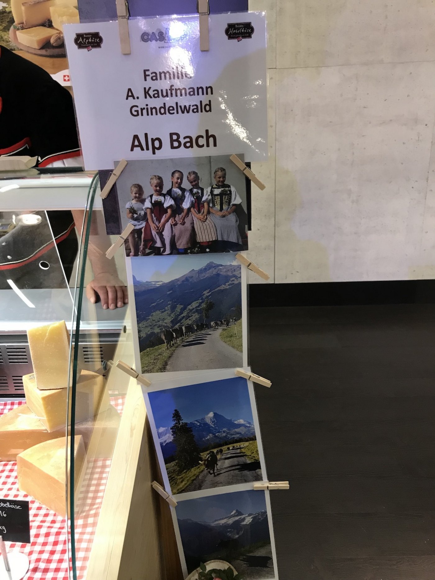 Doch nicht nur Käse gab es am Stand der Familie Kaufmann zu sehen. Auch die Kühe konnten von den Besuchern bewundert werden, wenn auch nur auf Bildern. 