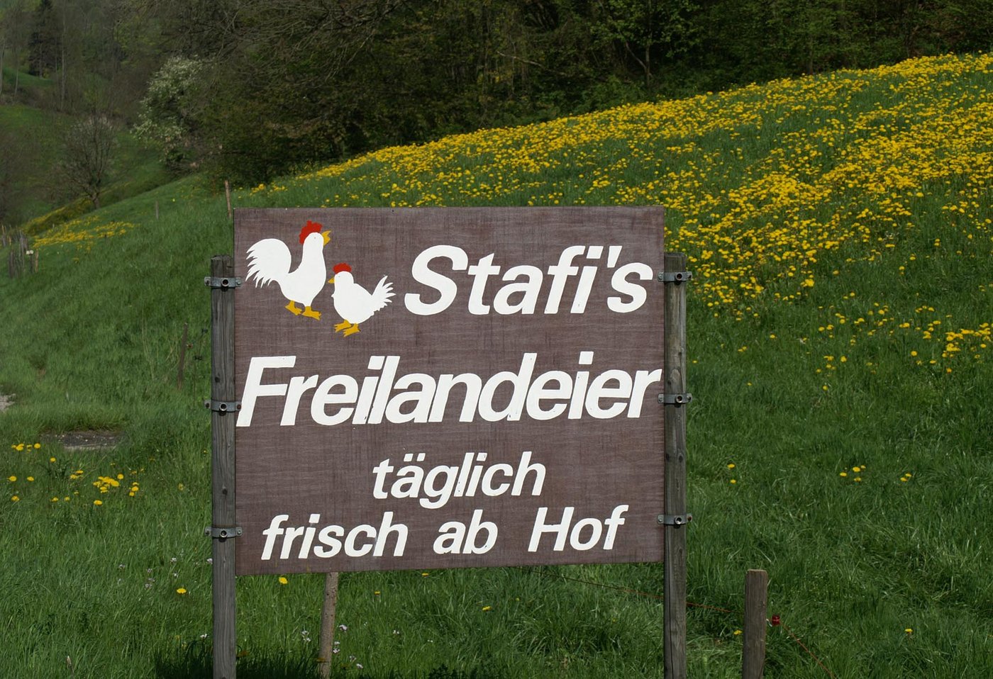 Die Direktvermarktung als Zukunft der Landwirte: Kleine Hofläden verkaufen regionale Produkte vor einem idyllischen Setting. Romantischer gehts nicht. (Bild lid)