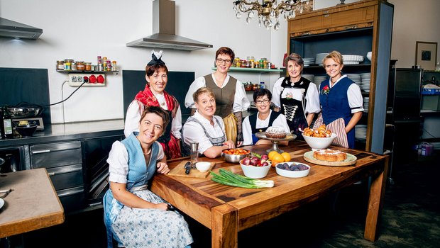 Die Kandidatinnen der Landfrauenküche 2019 im Porträt (Bild: SRF/Ueli Christoffel)