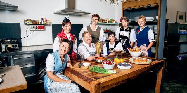 Die Kandidatinnen der Landfrauenküche 2019 im Porträt (Bild: SRF/Ueli Christoffel)