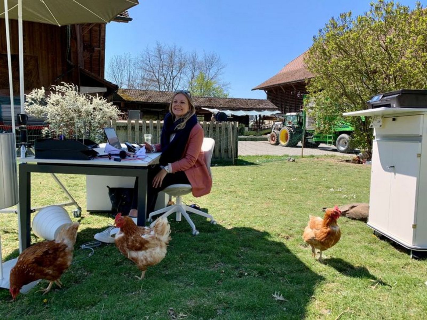 Ein etwas anderes Büro, aber es schien zu funktionieren. (Bild Bio Suisse)