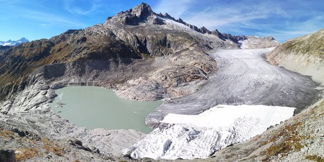 Der Rhonegletscher 2018. (Bild Remeo Walser/Wikimedia)
