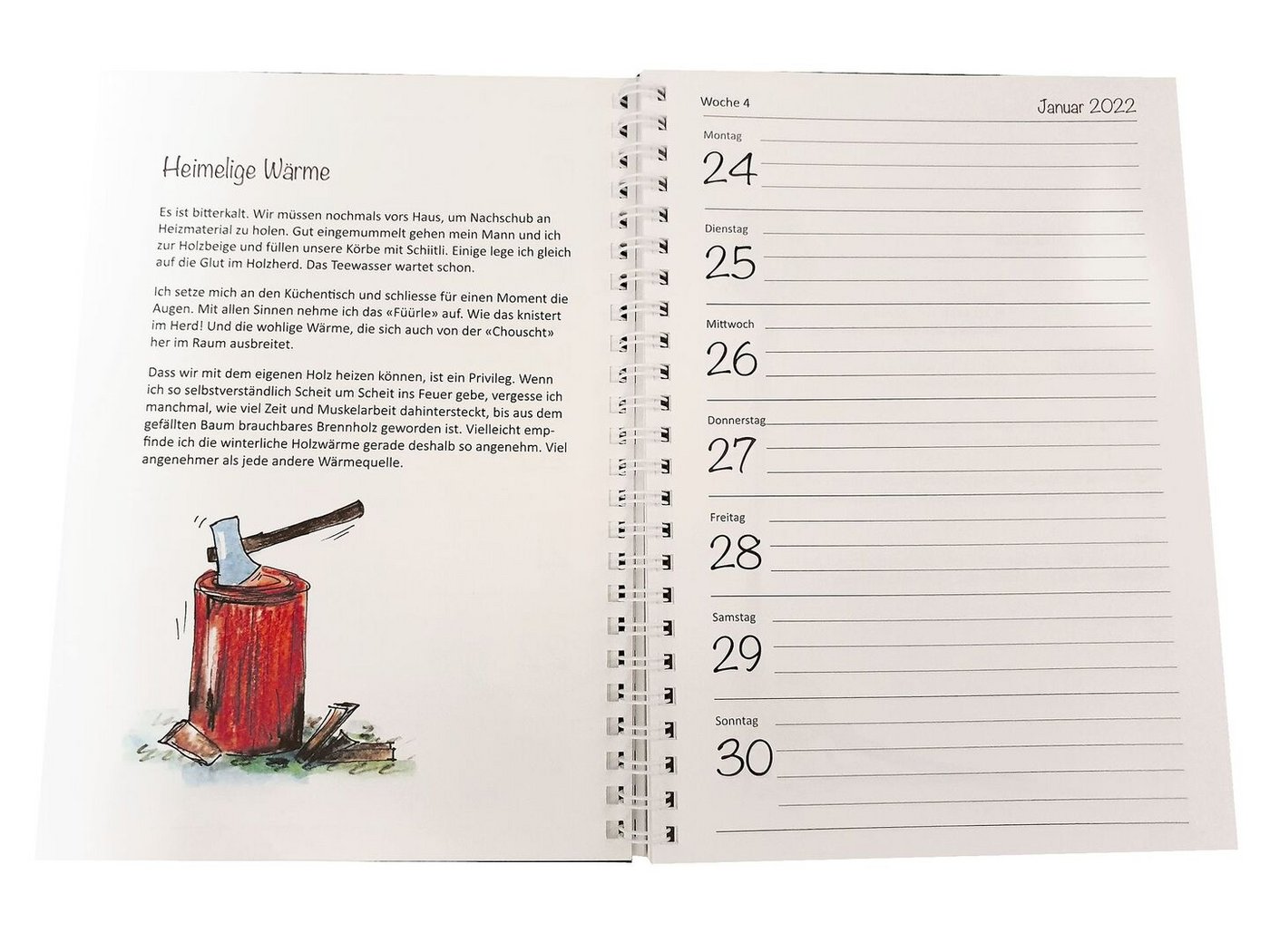 Übersichtlich und mit viel Liebe zum Detail ist die Landfrauen-Agenda gestaltet.