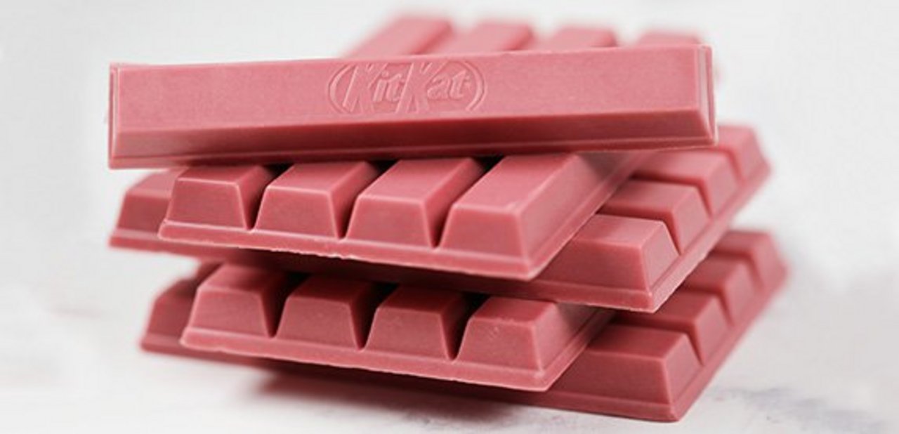 Anfang Jahr brachte Barry Callebaut seine rosa Ruby-Schokolade auf den Markt. Zu den Kunden zählt Nestlé, die daraus einen Ruby-KitKat-Riegel lancierten. (Bild Nestlé)