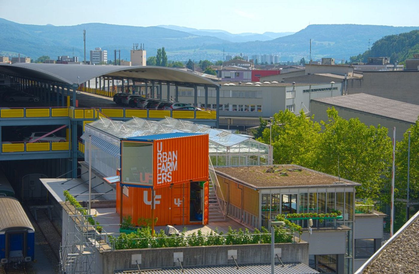 Der Basler Dachgarten von Urban Farmers. (Bild ZHAW)