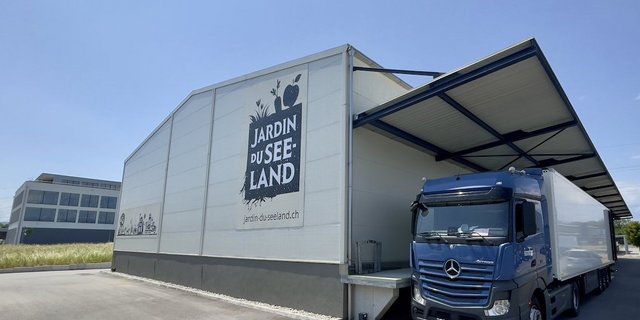 Standort «Jardin du Seeland» in Lyss BE.