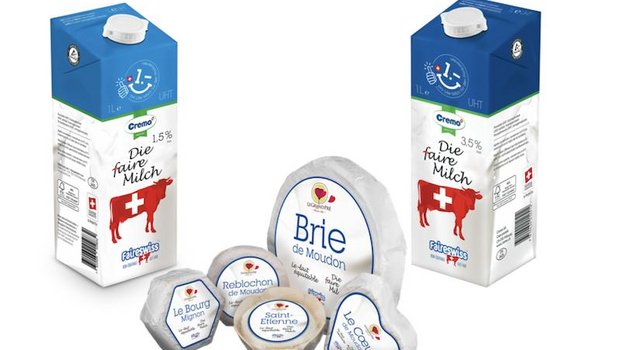 Im Spar gibt es bisher nur die Fairswiss-Milch zu kaufen. Zu den Produkten der Genossenschaft gehören aber auch verschiedene Käsesorten. (Bilder zVg)