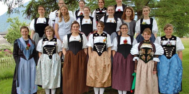 Die Abschlussklasse am Hondrich in Hauswirtschaft. (Bild: dj)