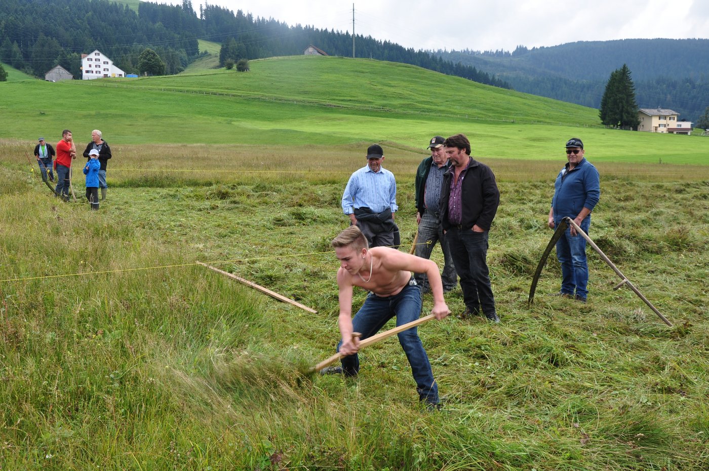 Die Gewinnerinnen der Schweizermeisterschaft der Damen: v.l.n.r. Andrea Ehrbar, Martina Marty und Margrit Föhn.