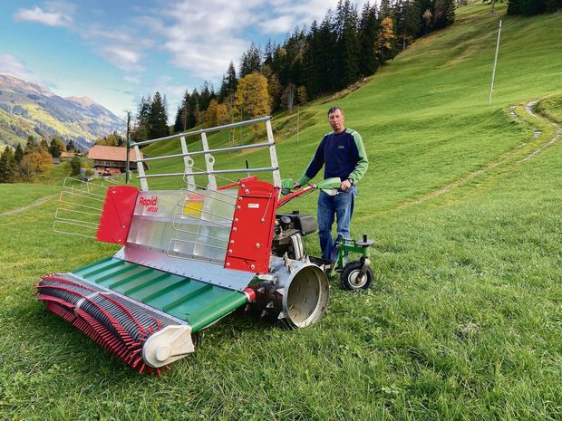 Das Stehbrett ist ni Das Stehbrett ist nicht die erste Innovation von Markus Klötzli. Selber konstruiert er immer dann, wenn er auf dem Markt nicht fündig wird.