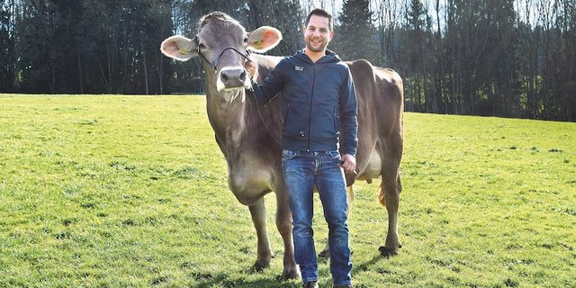 Matthias Süess mit Blooming Brooke. Das Bild stammt aus dem Jahr 2018. (Bild Stefanie Giger)