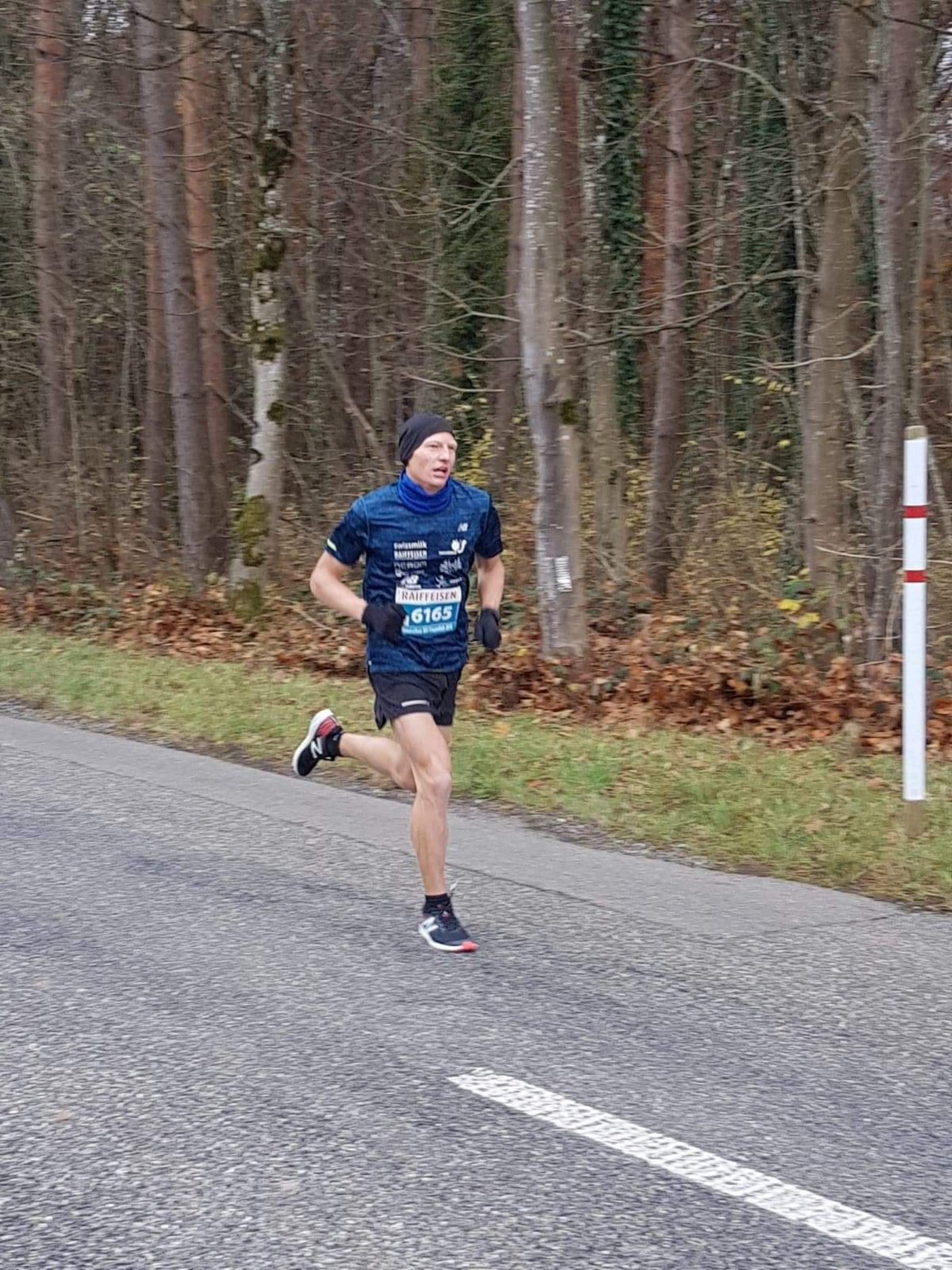 Auf dem Weg ins Ziel: Ab Kilometer 11 lief der Bauer allein vorneweg. 