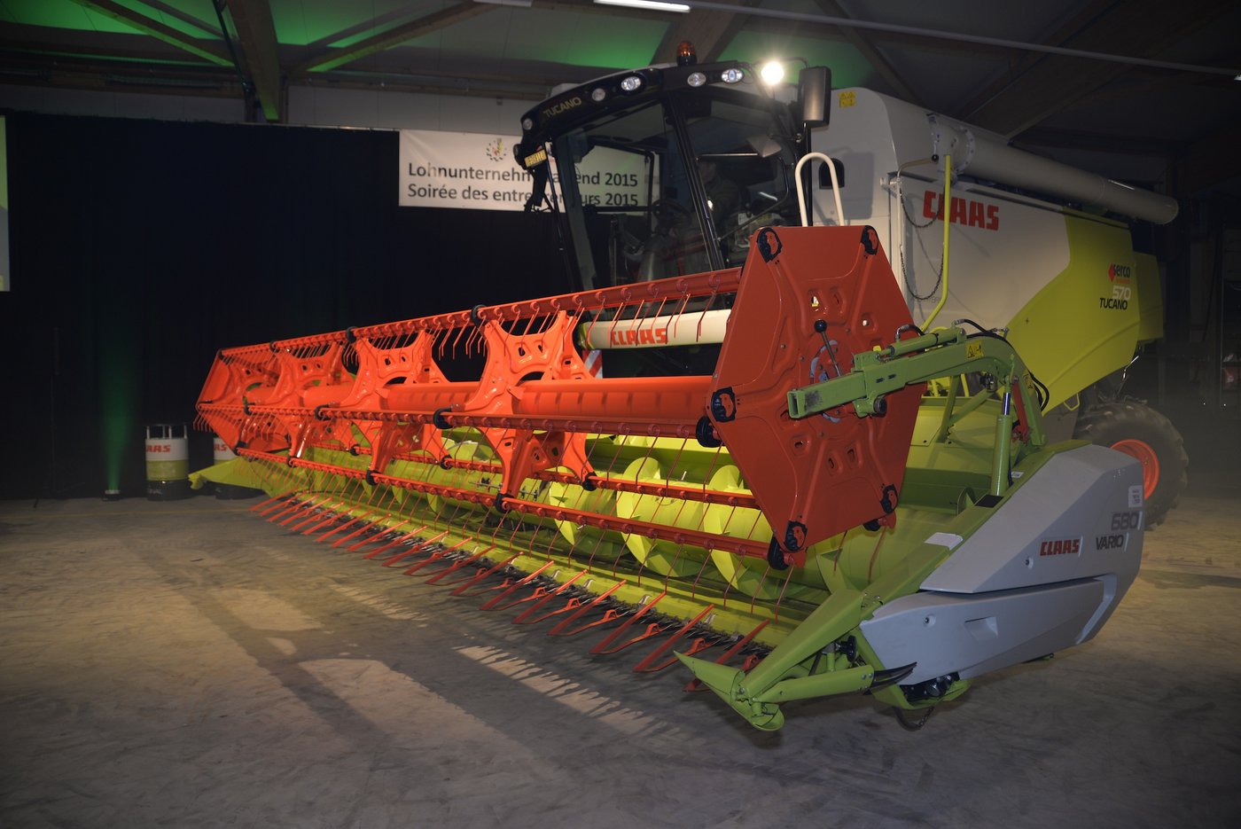 Für einmal stand bei Claas nicht der Lexikon-, sondern der etwas kleinere Tucano-Mähdrescher im Vordergrund.