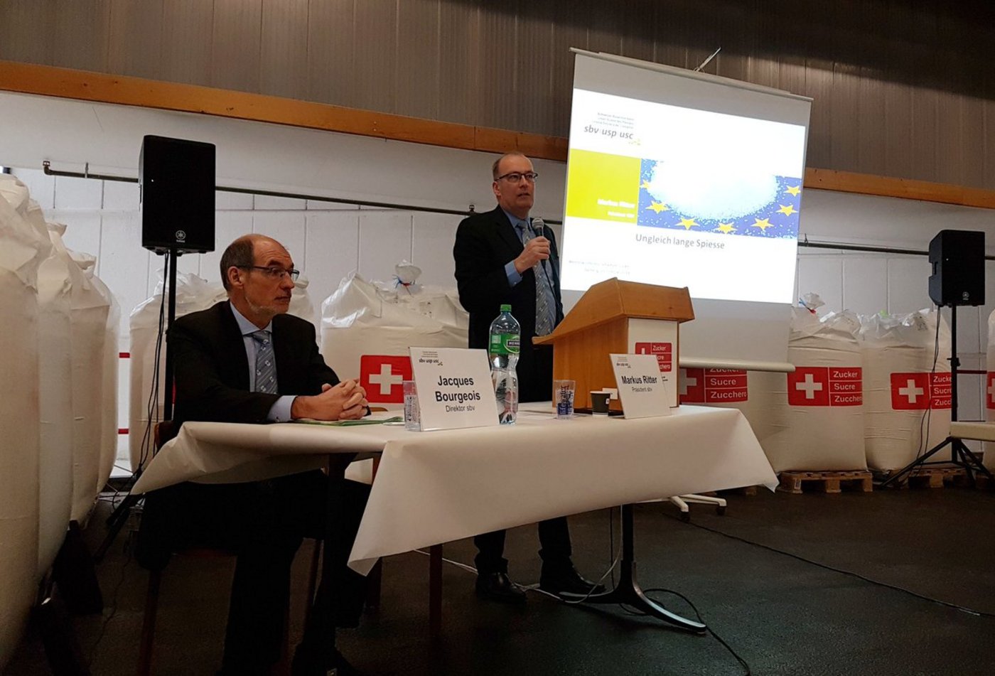 Jaques Bourgeois und Markus Ritter Können nicht viel mit der Studie anfangen. (Archivbild lid)