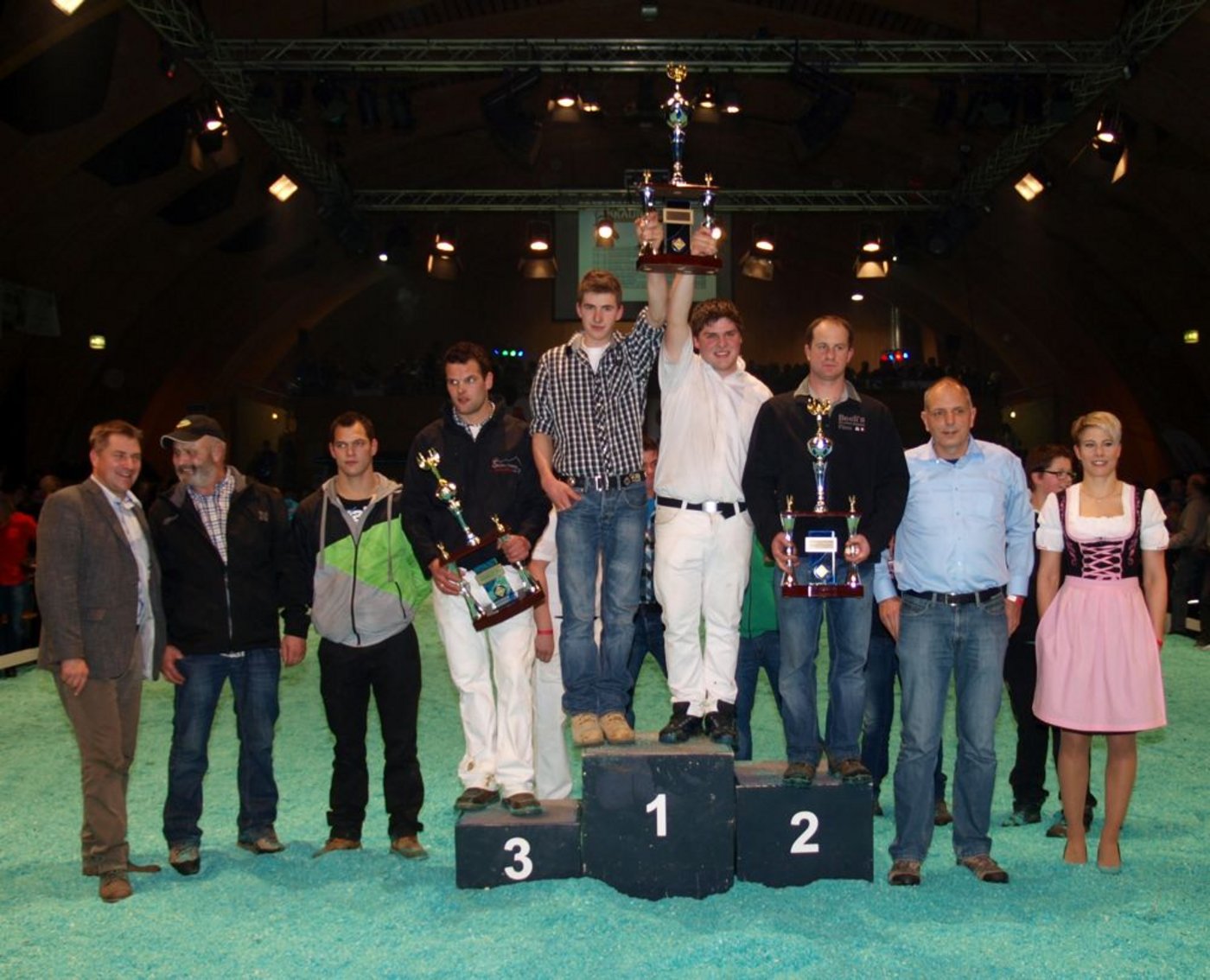 Betriebsmeister: 1. Züchtergemeinschaft Martin Zinsli und Thomas   Roffler; 2. Christian Beeli; 3. G-Wal Mountain Cows.