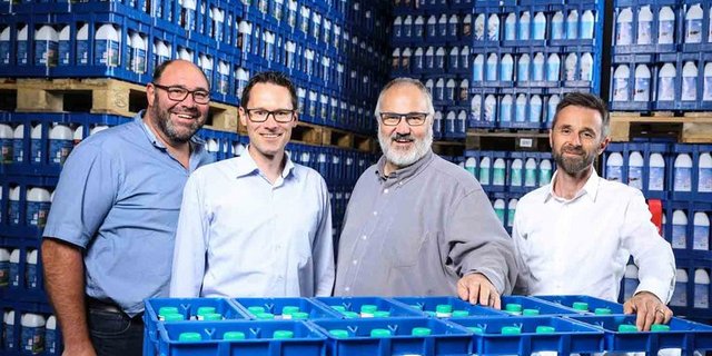 Die neue Geschäftsleitung: Philipp Suter, Martin Herzig, Erich Reichmuth, René Arnold (v.l.). (Bild zVg)