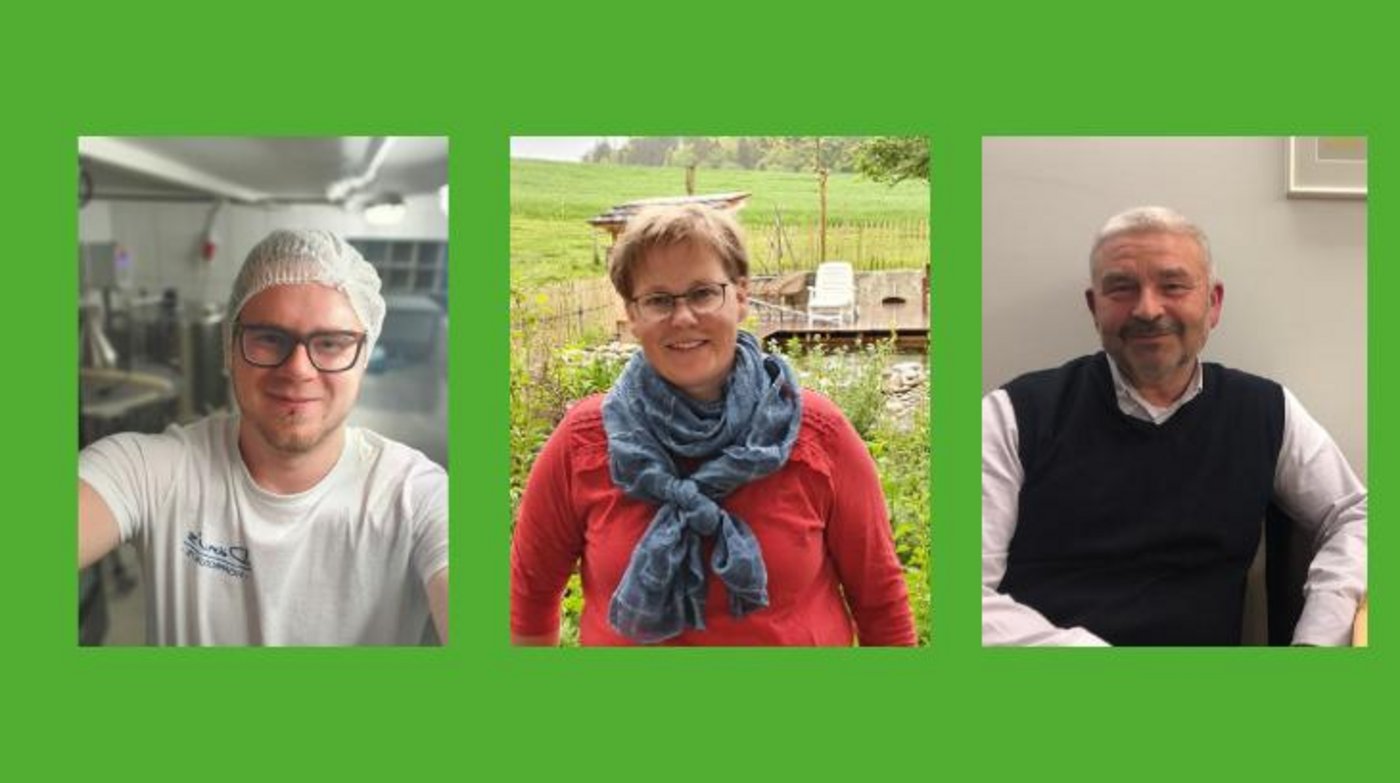 Daniel Hasler, Gabi Schürch und Andri Kobel geben Auskunft über die Sorgen jener Gruppen, die im Sorgenbarometer schlecht vertreten waren. (Bildquellen siehe Text)