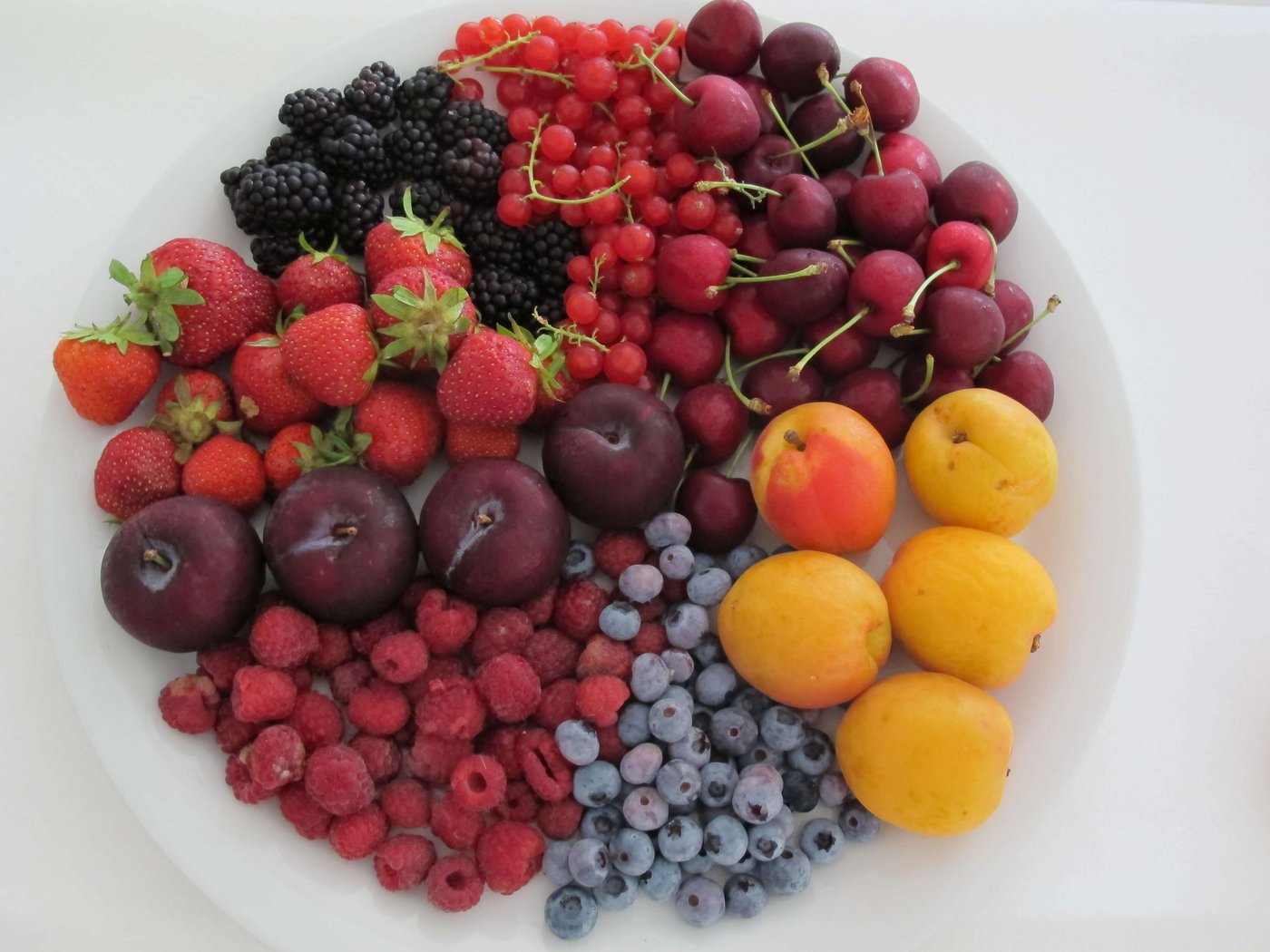 ... und leckere Obstteller. 