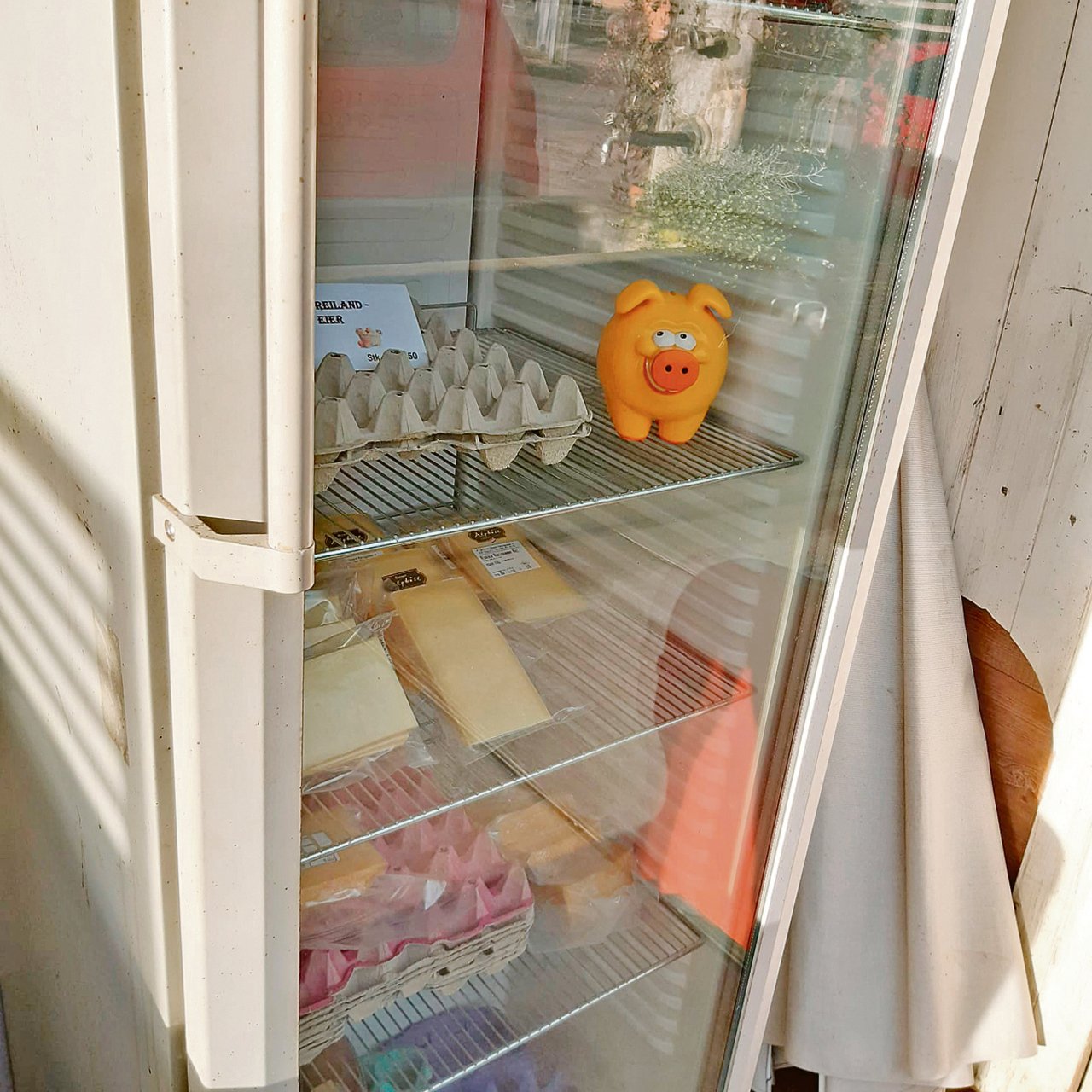 Kühlschränke im Freien dürfen offen bleiben. (Bild wl)
