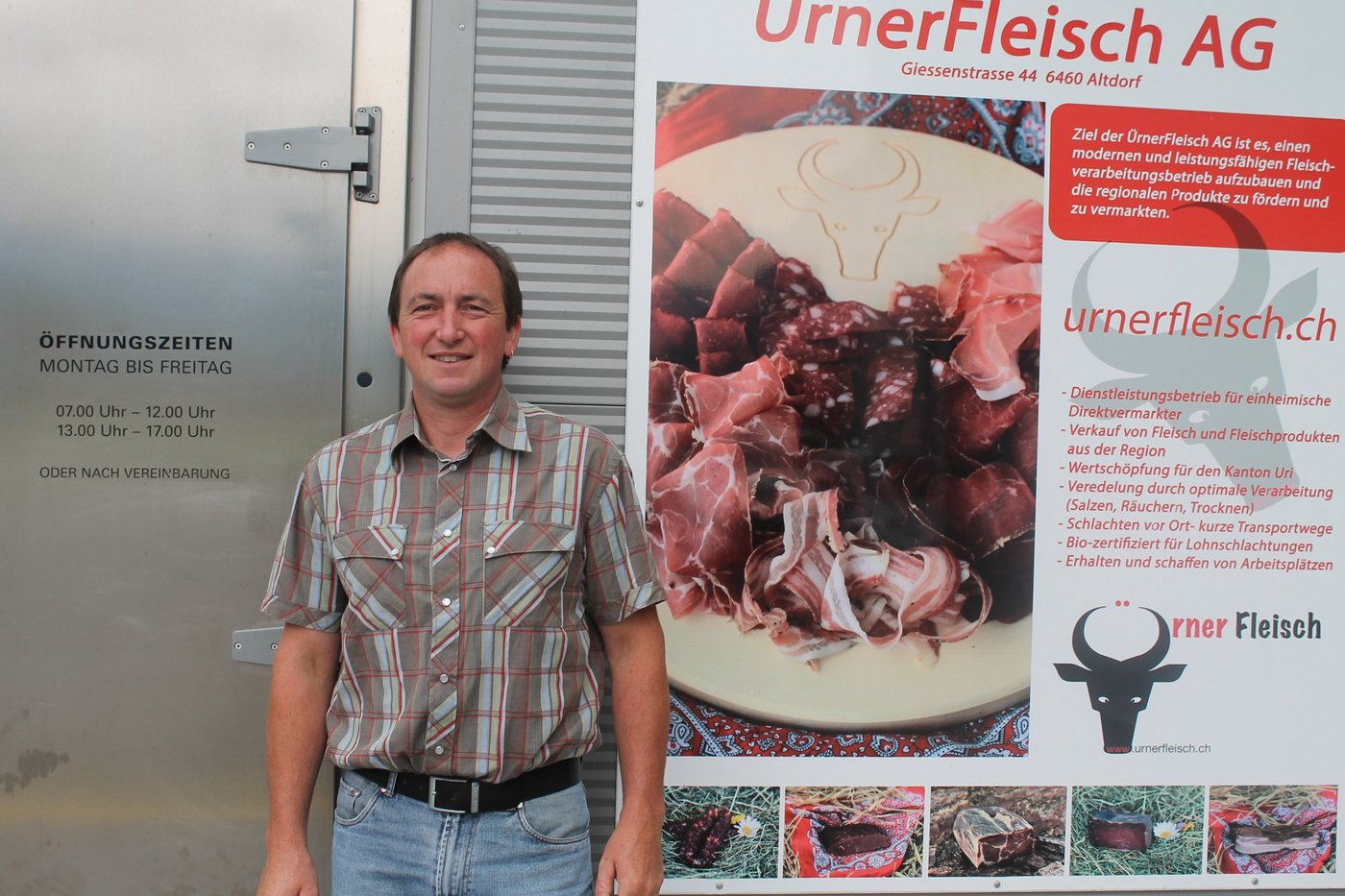 Bauernpräsident Wendel Loretz ist häufig in der "Urmetzg" anzutreffen.... (Bilder Robert Kuster)