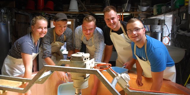 Beim Käsen helfen alle mit. (Bild pf)