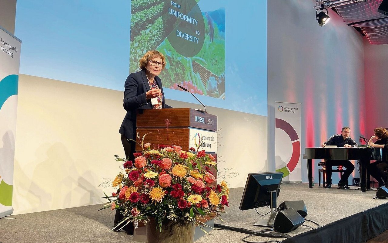 Elisabeth Bürgi Bonanomi rief dazu auf, verlässliche Handelsverträge als Teil der Ernährungssicherheit zu betrachten.