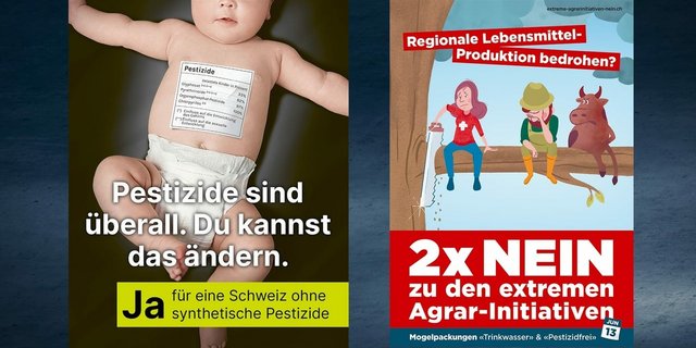 Die Befürworter argumentieren primär mit der Gesundheit, die Gegner mit regionaler Produktion, Arbeitsplätzen und Lebensmittelpreisen. (Bild SRF)