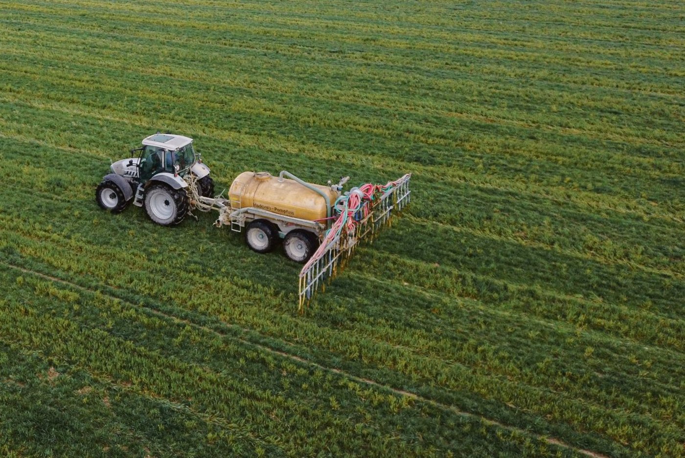 Schleppschlauchverteiler im Einsatz: Die Beiträge wurden verlängert, ab 2022 ist die Massnahme aber Teil des ökologischen Leistungsnachweises (ÖLN) und damit ohne Beitrag.(Bild Ruth Aerni)