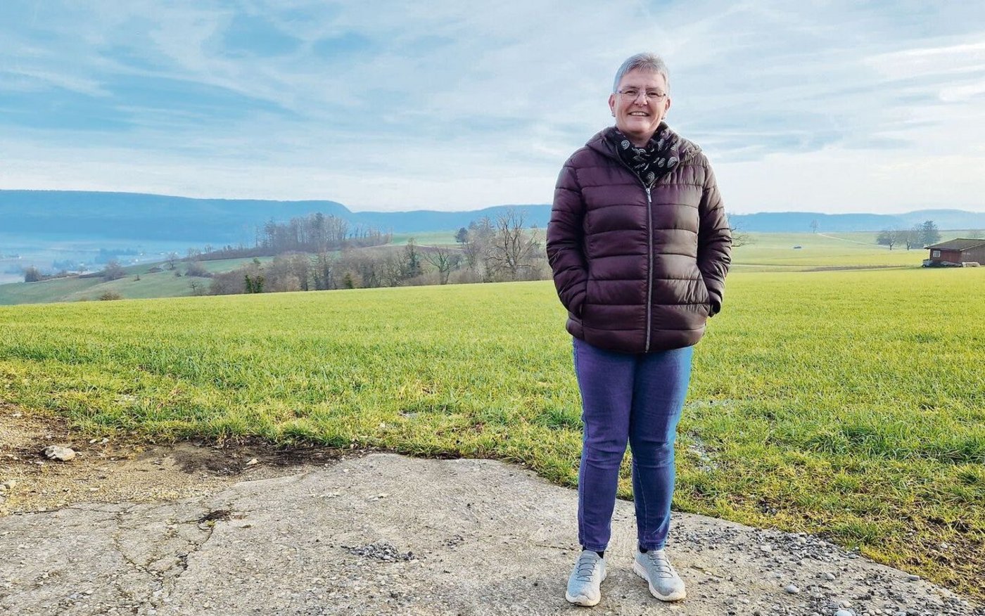 Sandra Pfister ist ein geborenes Stadtkind und zog aus dem Aargau auf den Rummelenhof in Hallau SH. In die Landwirtschaft musste sie sich einleben. 