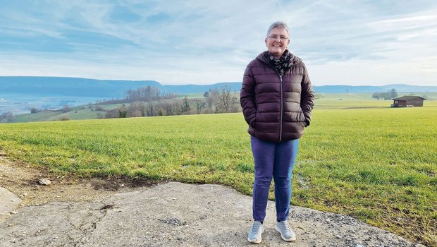 Sandra Pfister ist ein geborenes Stadtkind und zog aus dem Aargau auf den Rummelenhof in Hallau SH. In die Landwirtschaft musste sie sich einleben. 