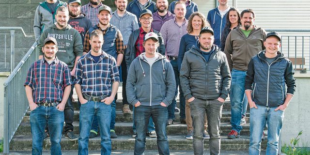 Die Abschlussklasse Landwirt/in EFZ des bwz Uri in Seedorf.  (Bild bwz)