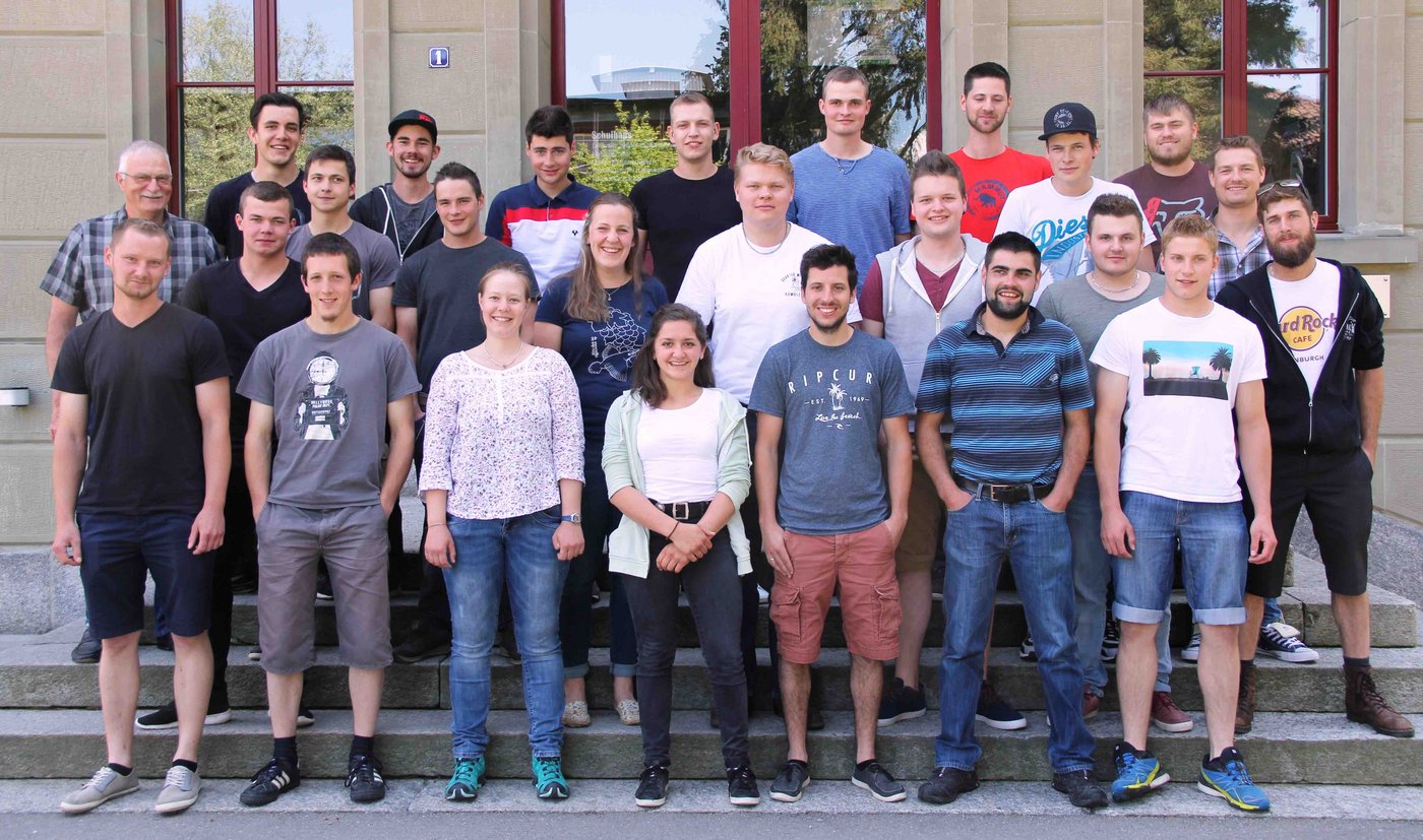 Die Klasse Landwirt(in) EFZ 3E. 