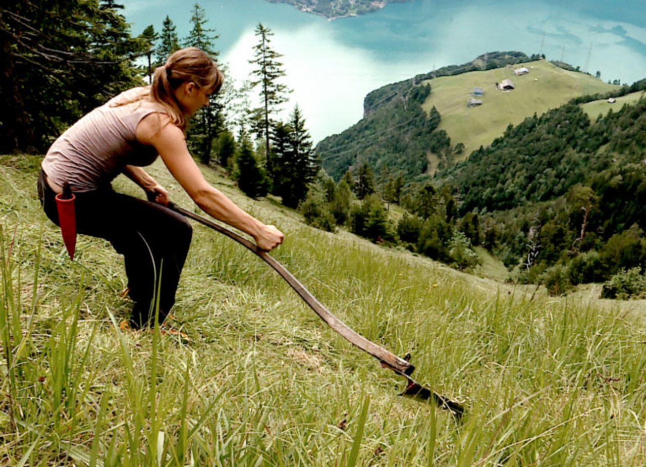 Julia Gisler führt das Erbe des Bergbauernhofes weiter. 