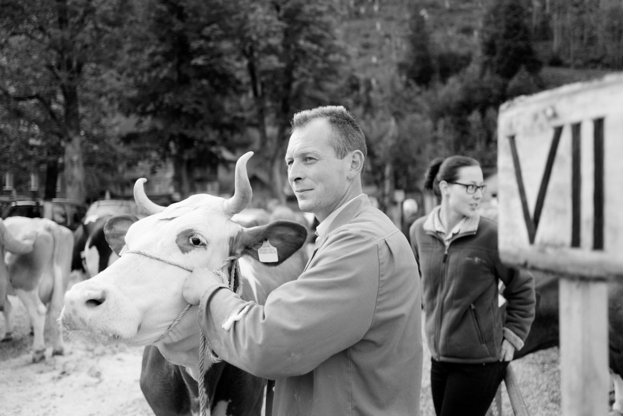 «Die Viehschau ist für die ganze Familie ein Highlight»: Bernhard und Rita Hadorn an der Schangnauer Viehschau.(Bild Pinaki)