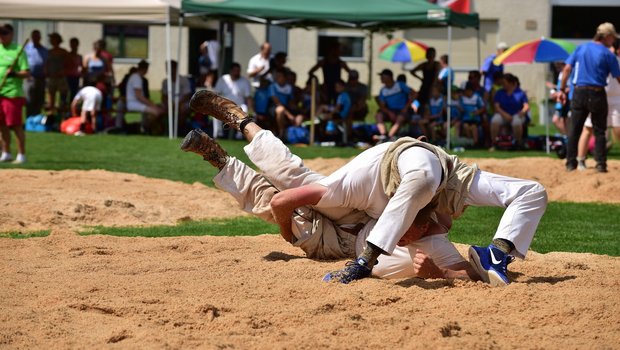 2021 gibt es höchstens zwei Innerschweizer Schwingfeste. (Symbolbild PIxabay)