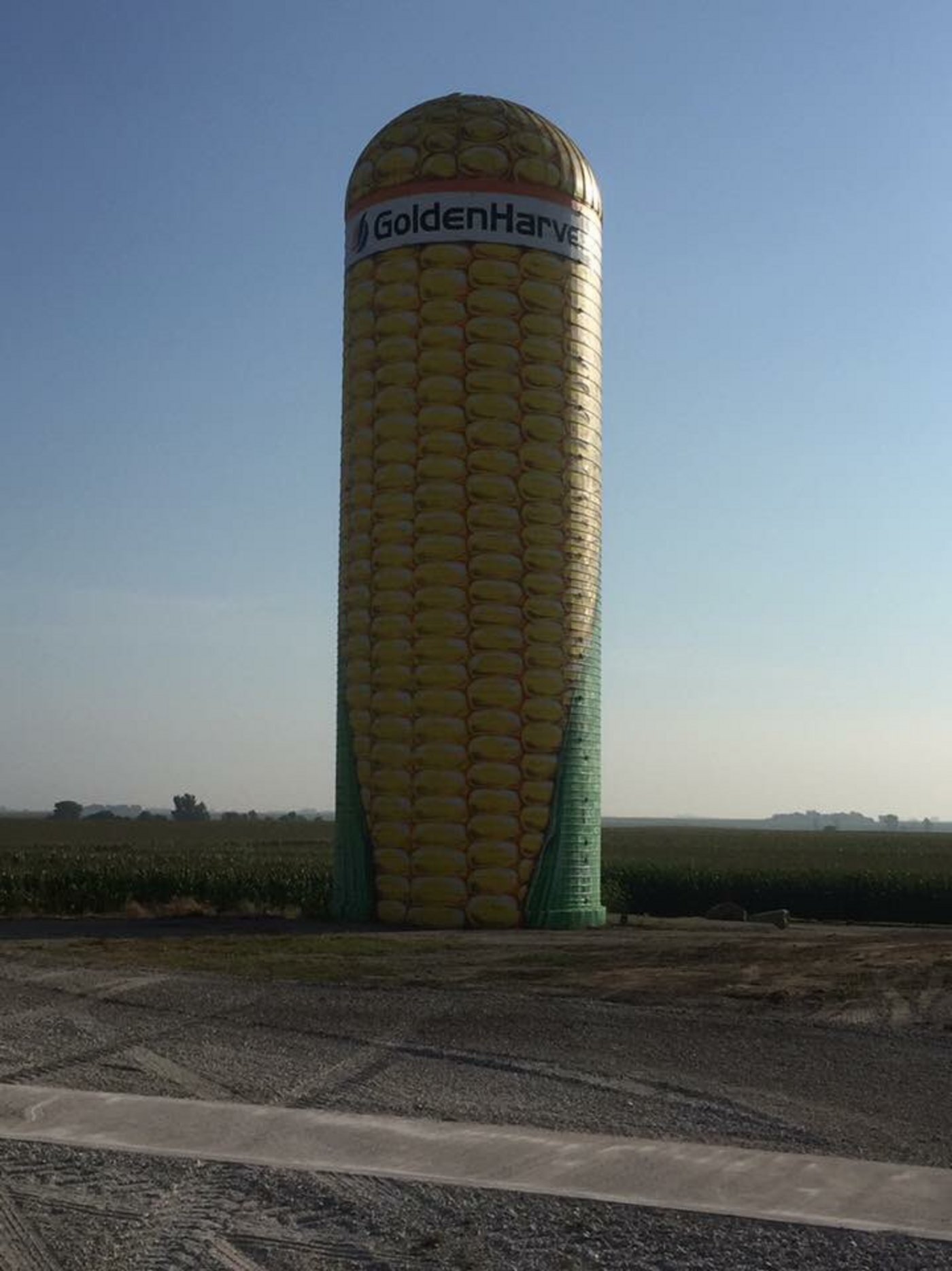 Werbesilo in Iowa. (Bild Dan Schaa)