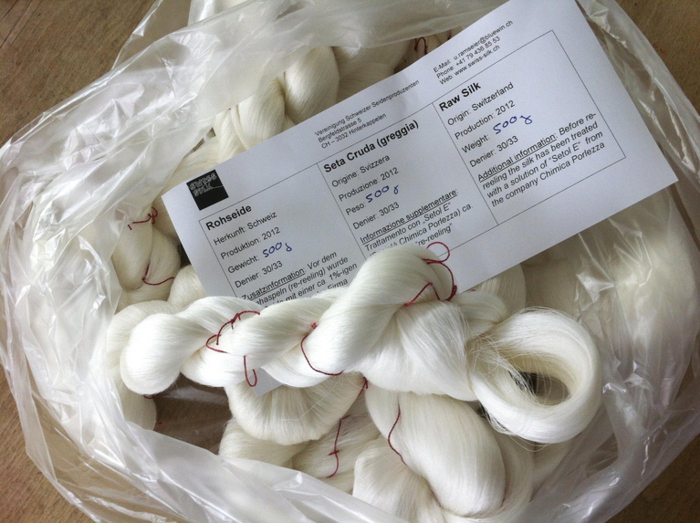 Rund 25 Kilo Rohseide werden dieses Jahr in der Schweiz produziert. (Bild Swiss Silk)